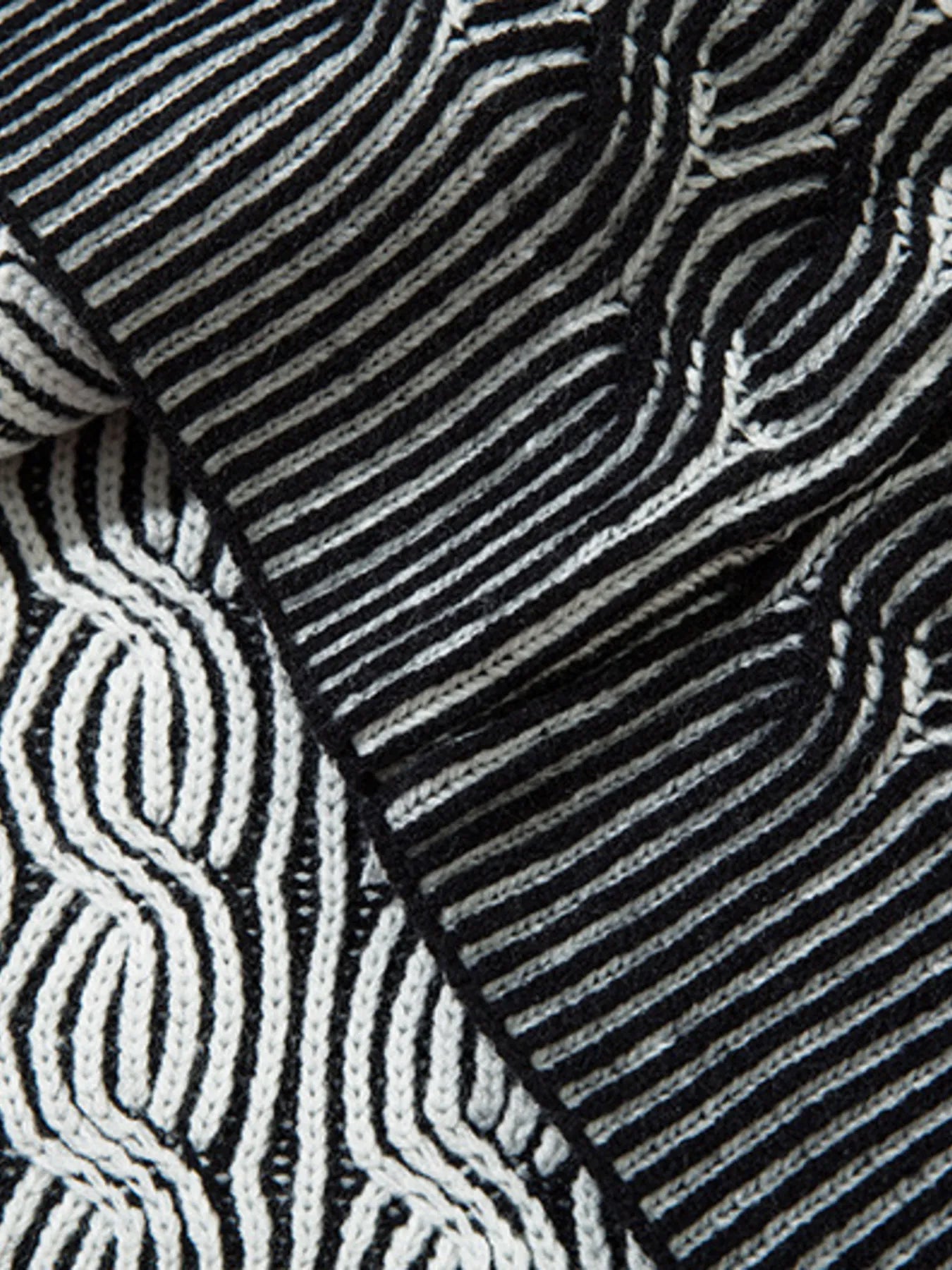 Men's Zip-Up Ribbed Cardigan