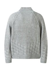 Men's Zip-Up Ribbed Cardigan