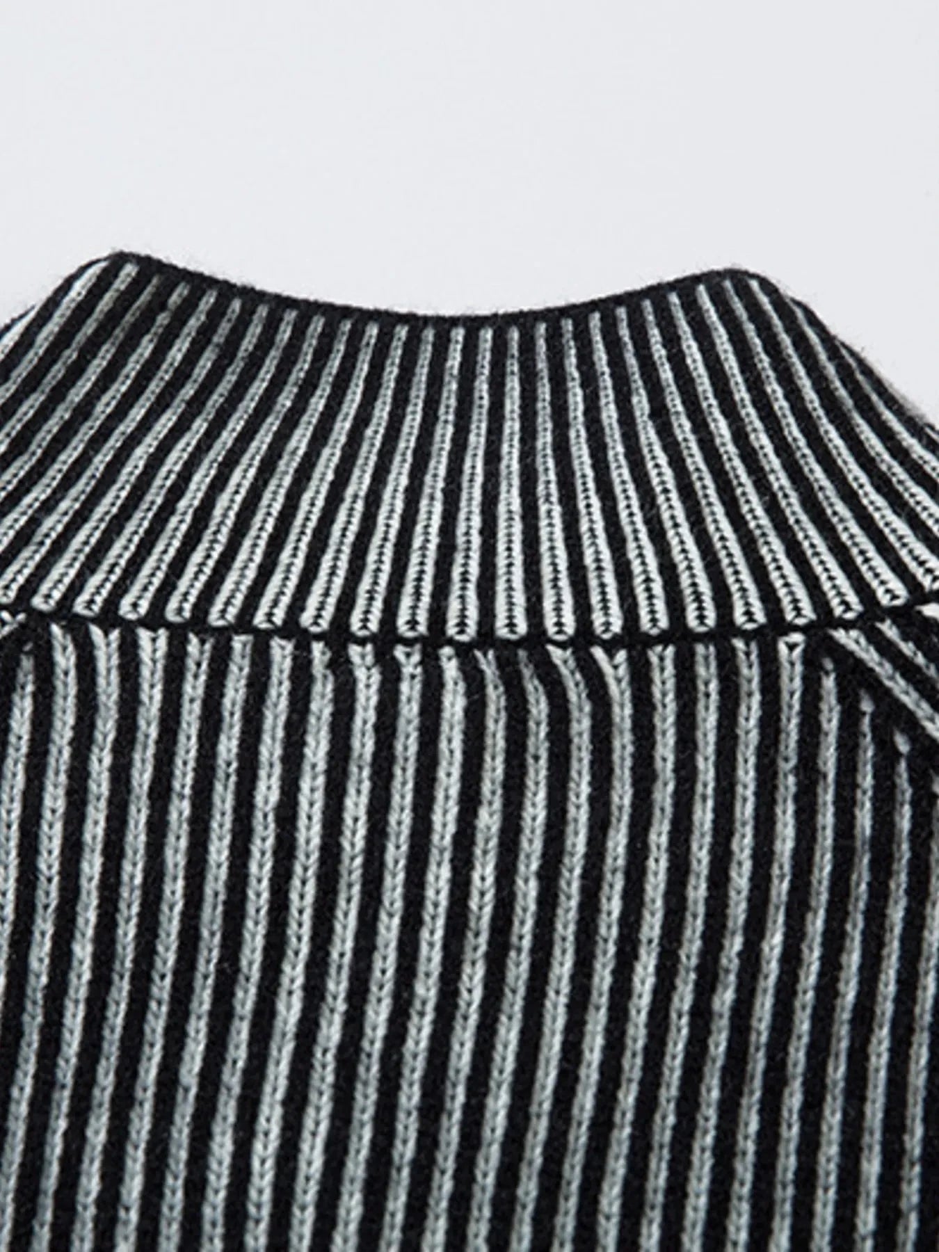 Men's Zip-Up Ribbed Cardigan