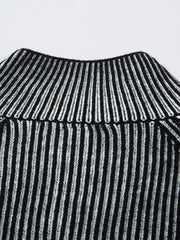 Men's Zip-Up Ribbed Cardigan