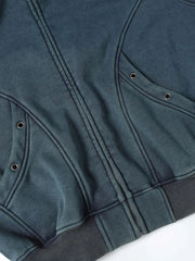 Men's Zip Up Washed Hoodie