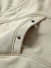 Men's Zip Up Washed Hoodie