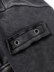 Men's Zip Up Washed Hoodie