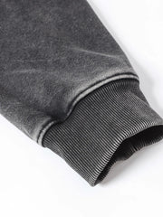 Men's Zip Up Washed Hoodie
