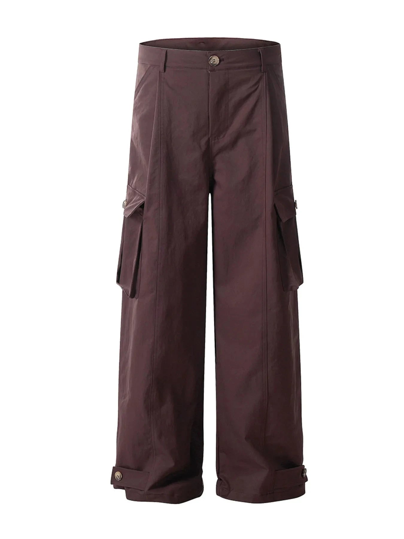 Men' Wide Leg Cargo Pants Red / S