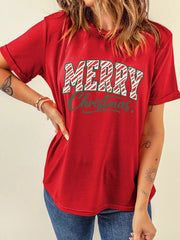Merry Christmas Short Sleeve Graphic Tee