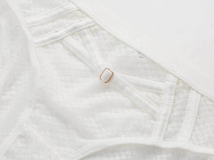 Mesh Embroidered Bra Panty Set
