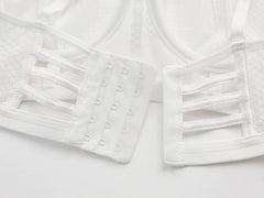 Mesh Embroidered Bra Panty Set