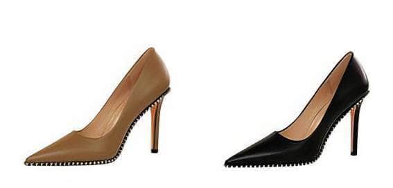 Metallic Bead Detailed Court Stilettos