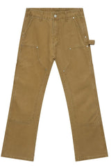 Mid Rise Baggy Jeans with Pockets Khaki / S