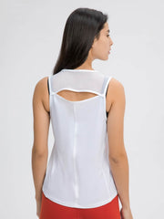 Millennia Cutout Back Round Neck Active Tank