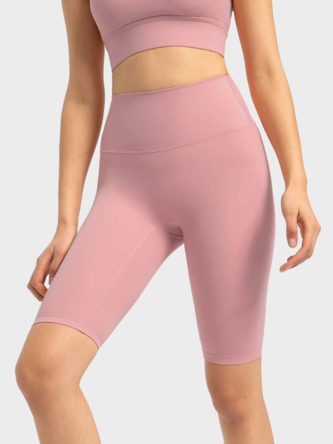 Millennia High Rise Wide Waistband Active Shorts Dusty Pink / 4
