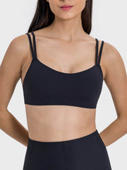 Millennia Scoop Neck Double Strap Active Cami Black / 12