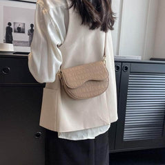 Mini Crocodile Pattern Crossbody Bag