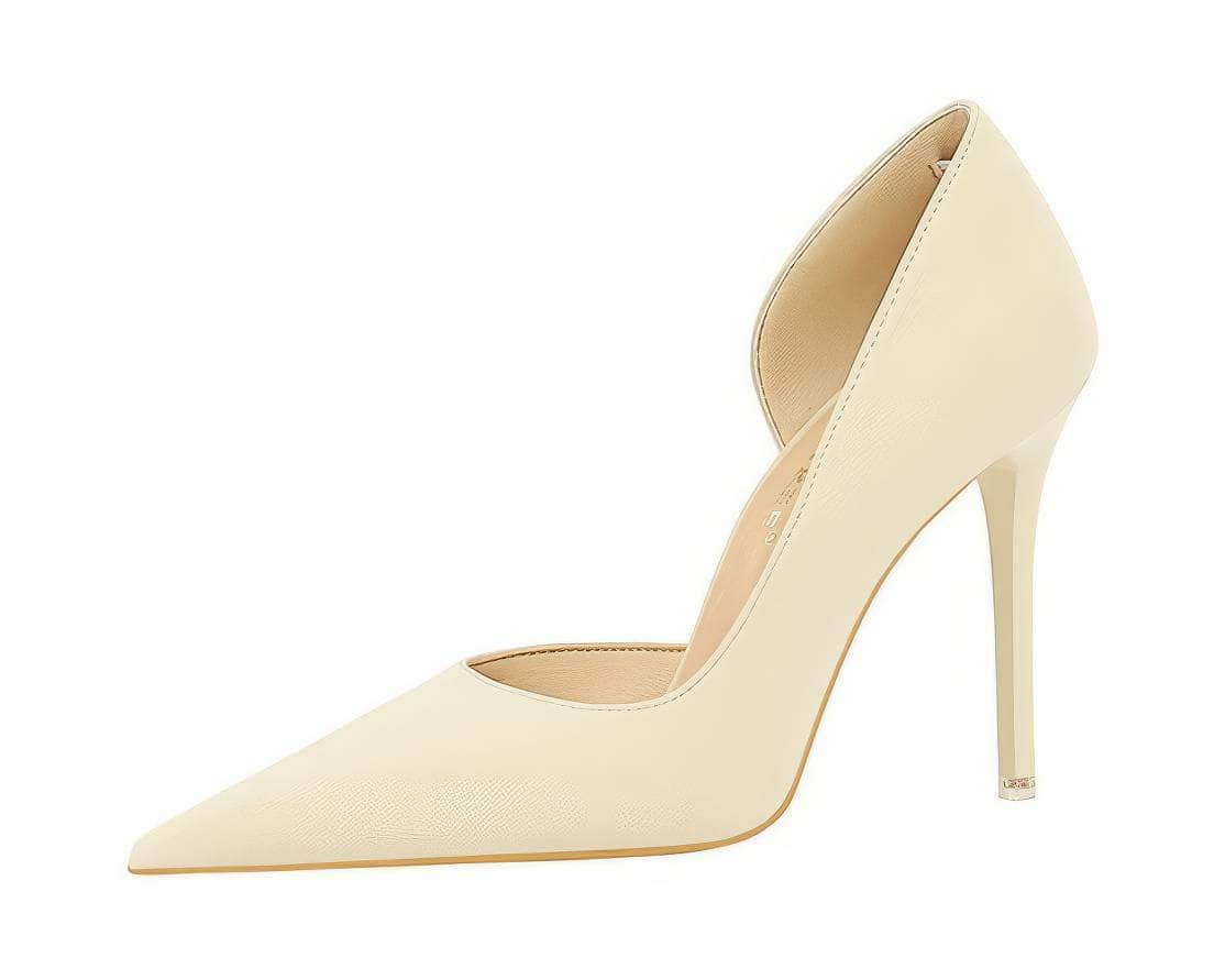 Minimalist Ultra Stiletto High Heels EU 33 / Ivory / 11CM