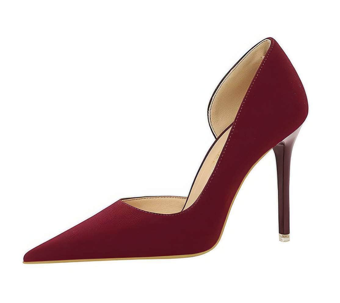Minimalist Ultra Stiletto High Heels EU 33 / Maroon / 11CM