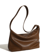 Minimalistic Leather Handbag with Bucket Tote Design