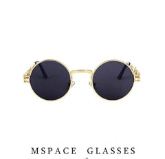 Mirror Lens Round Sunglasses