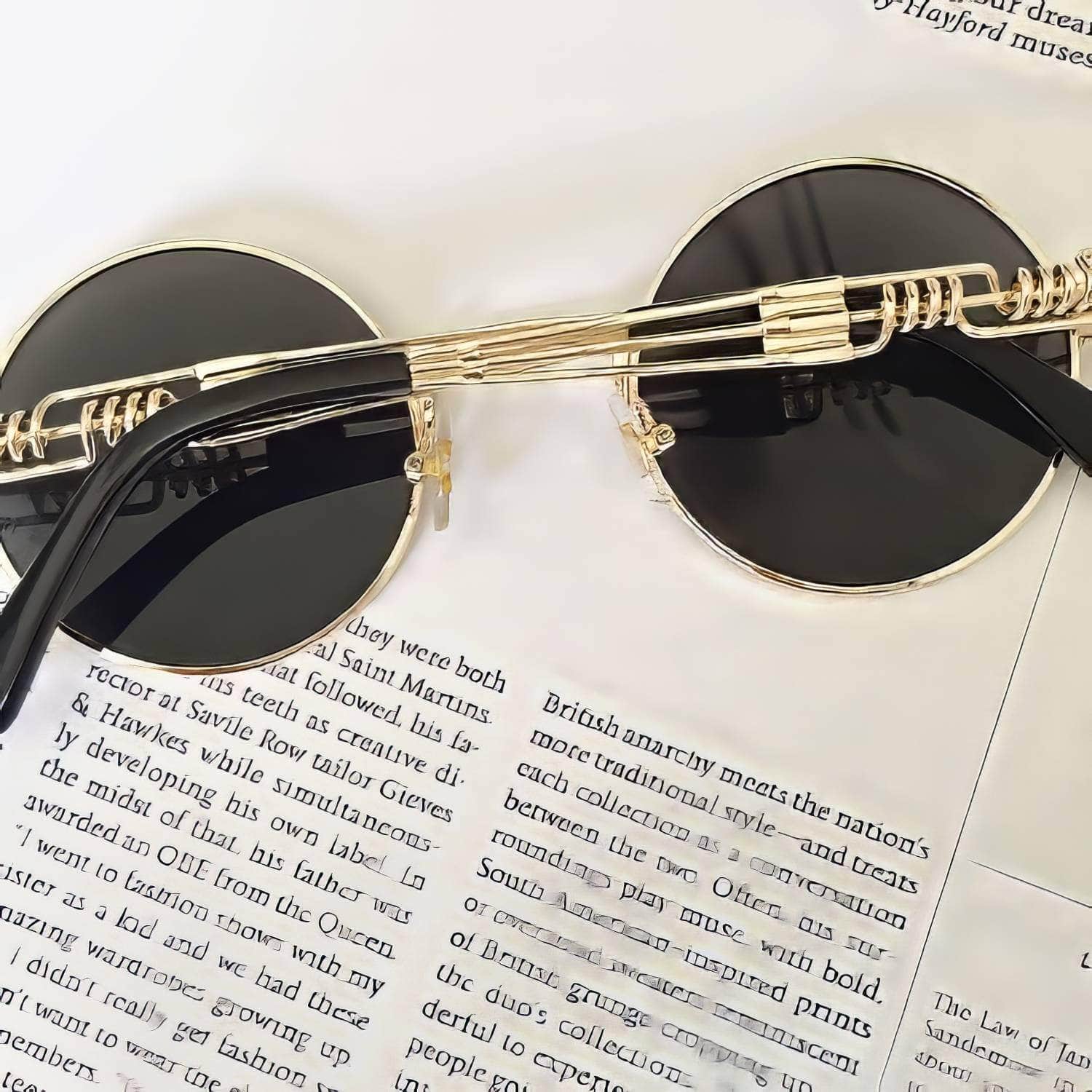 Mirror Lens Round Sunglasses