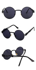 Mirror Lens Round Sunglasses
