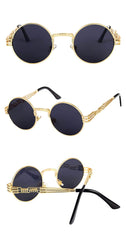 Mirror Lens Round Sunglasses