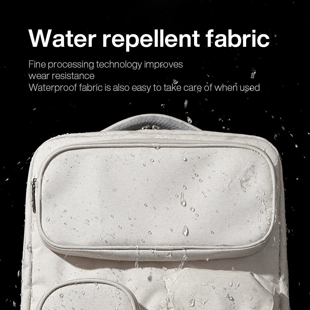 Mixi Outdoor Backpack - 18 Inch Waterproof Travel Bag for Men and Women, Laptop, White, Black, Blue
