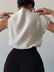 Mock Neck Solid Color Tank