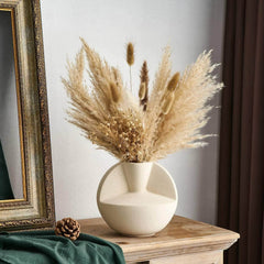 Modern Nordic Home Decor: Luxury White Ceramic Vases for Wedding, Living Room, and Office - Dried Flower Decor