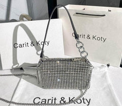 Modern Rhinestone Pouch Mini Bag
