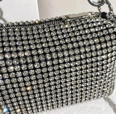 Modern Rhinestone Pouch Mini Bag