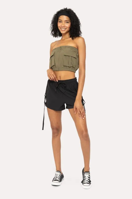 MONO B Flexstrap Ripstop Drawstring Shorts