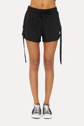 MONO B Flexstrap Ripstop Drawstring Shorts BLACK / S