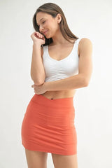 MONO B Ruched Front Active Tank WHITE / S