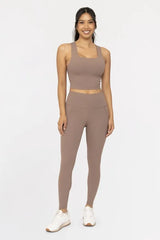 MONO B Soft Ribbed High Waisted Leggings