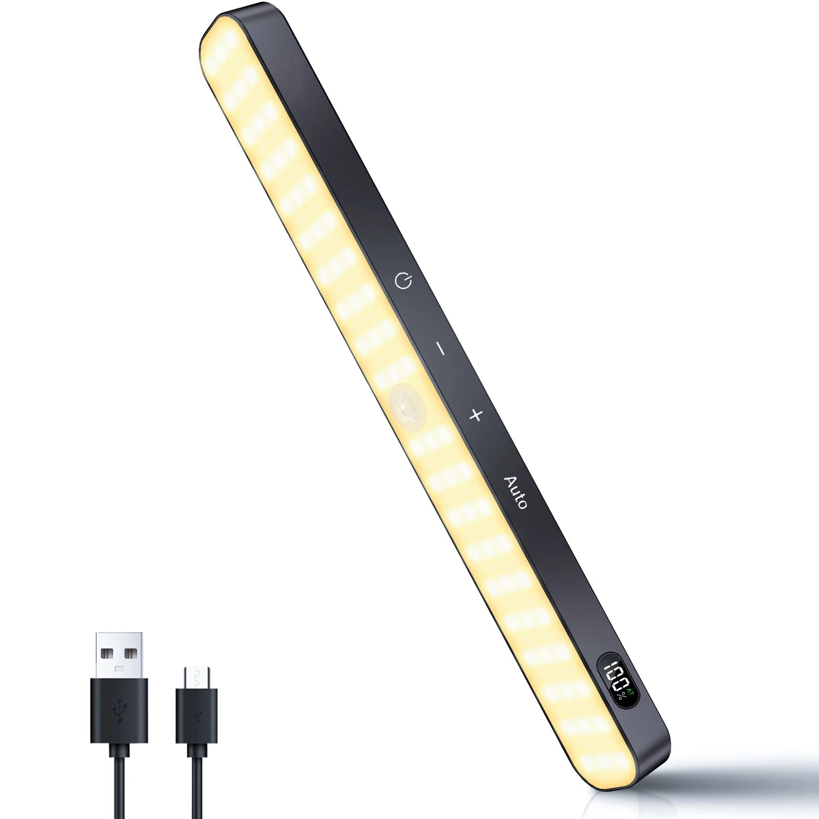 Motion Sensor Cabinet Warm Light: Battery-Powered 60 LED Touch Light Bar Cabinet Light 1 PC