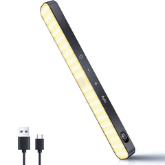Motion Sensor Cabinet Warm Light: Battery-Powered 60 LED Touch Light Bar Cabinet Light 1 PC