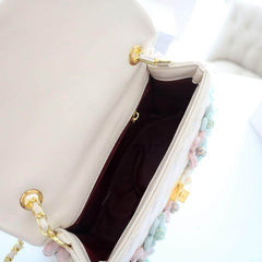 Multicolor 3D Floral Daisy Shoulder Handbag Multicolor