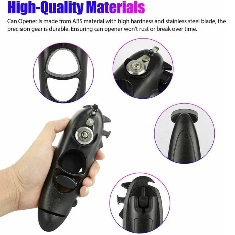 Multifunctional 8 in 1 Manual Can Opener