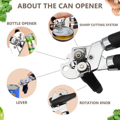 Multifunctional Stainless Steel Professional Manual Can Opener B Style