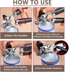 Multifunctional Stainless Steel Professional Manual Can Opener B Style
