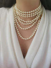 Multilayer Vintage Freshwater Pearl Necklace White