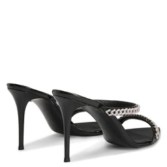 Narrow Band Chain Open Toe Heels