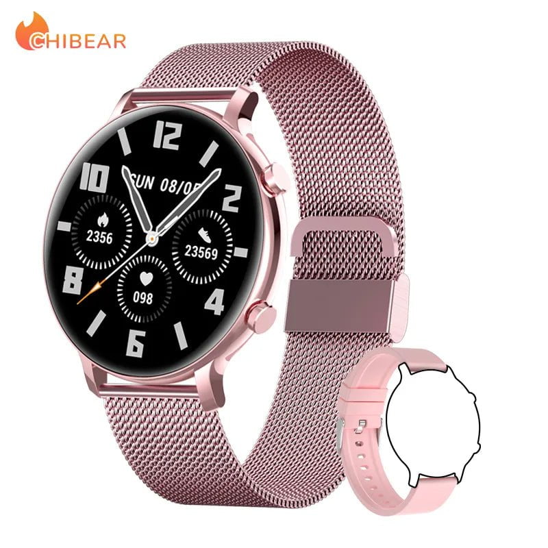 New ECG+PPG Women's Smartwatch Pink net