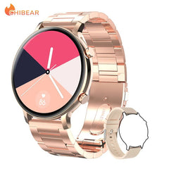 New ECG+PPG Women's Smartwatch Rose gold steel