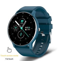 New Smart Watch: Heart Rate & Sleep Monitor, Fitness Tracker, IP67 Waterproof Blue