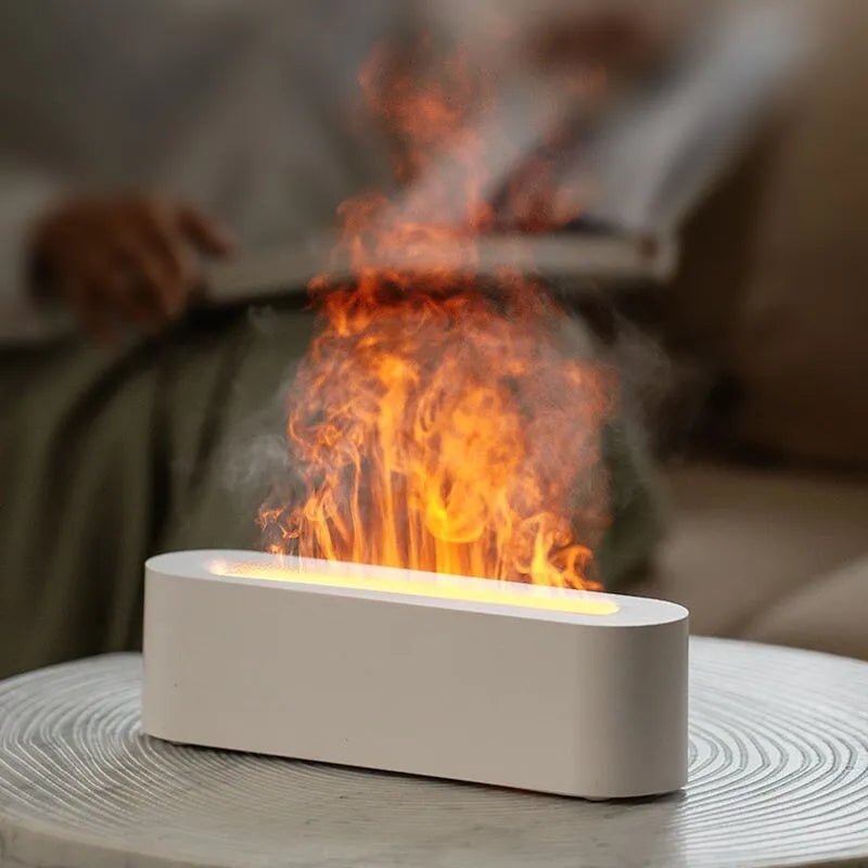 Newest RGB Flame Aroma Diffuser: USB Desktop Simulation Light