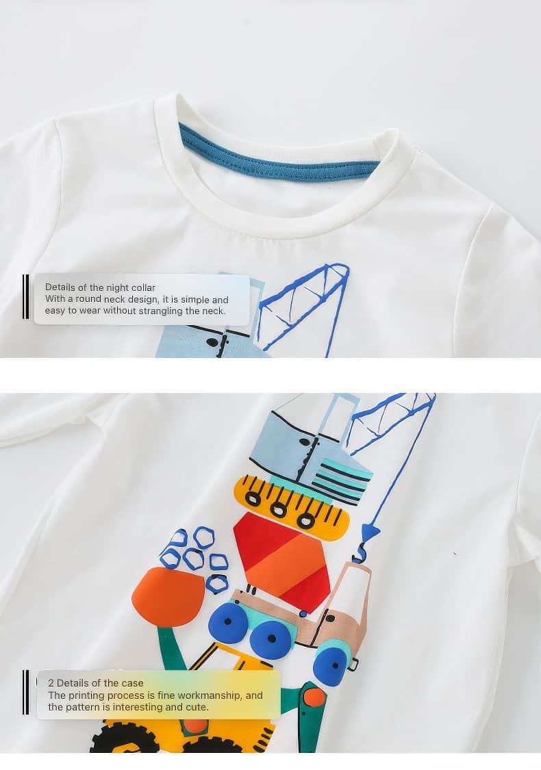 Next Toddler Long-Sleeve T-Shirt with Construction Crane and Excavator Applique