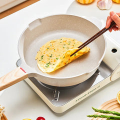 Nonstick wok set with medical stone coating, multifunctional for cooking
