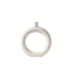 Nordic Circular Hollow Ceramic Vase Home Decor Gift