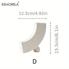 Nordic Circular Hollow Ceramic Vase Home Decor Gift as photo shows 4